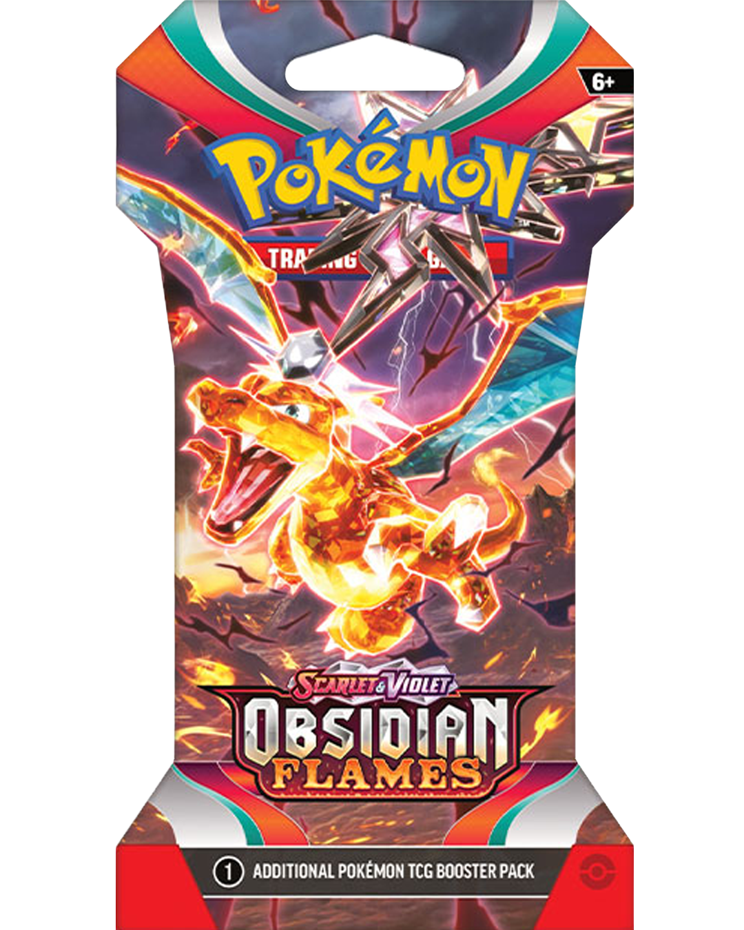 Sleeved Obsidian Flames booster pack